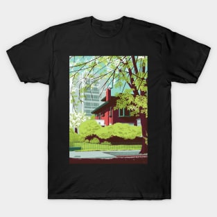 Red House in Lush Green T-Shirt